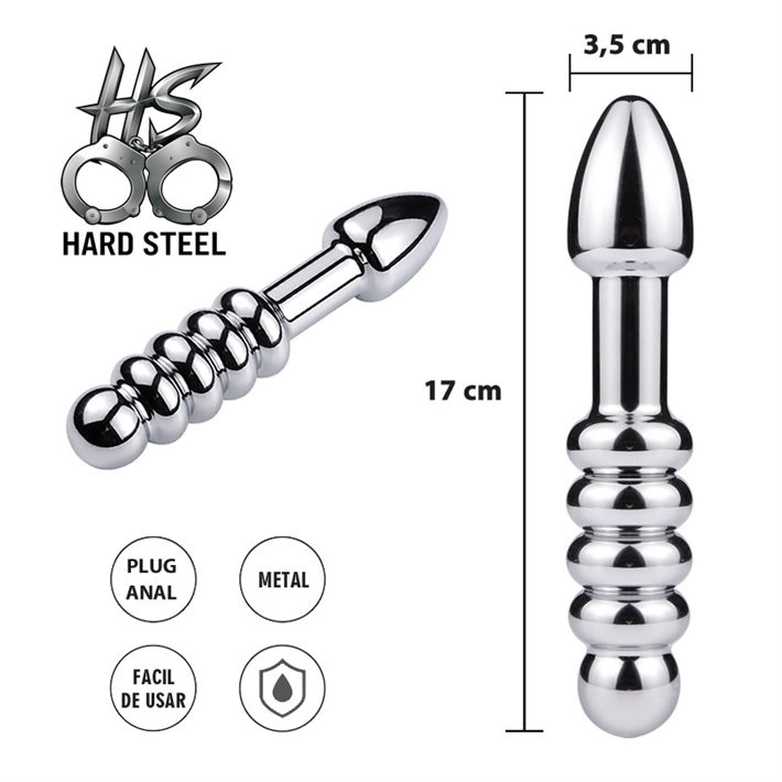 Plug doble punta metalico