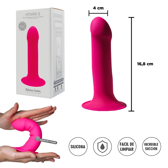 HITSENS 2 Dual density silicona dildo.