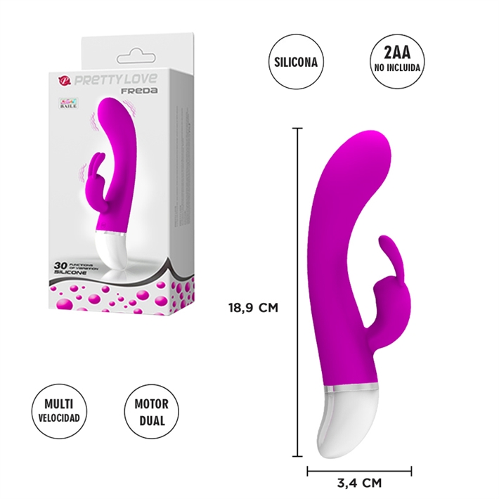 Vibrador rabbit freda Pretty Love