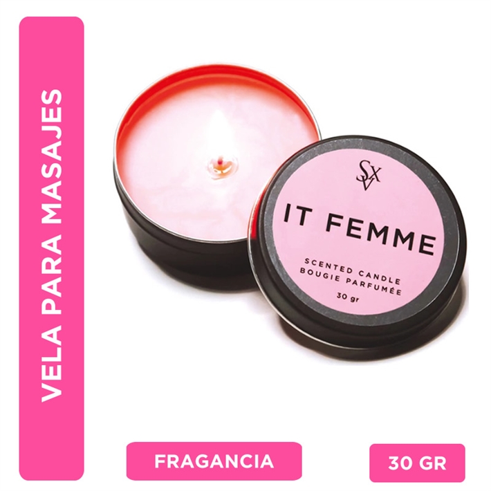 Vela para masajes perfumada IT FEMME 30grs.