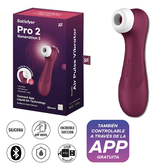 succionador Pro 2 wine red Generation 3 Satisfyer