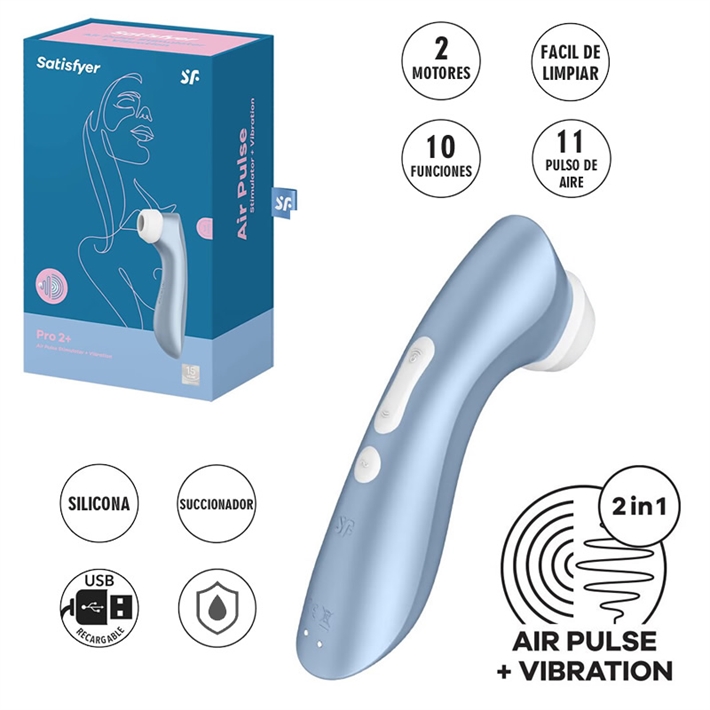 Succionador Pro 2+ Blue Satisfyer