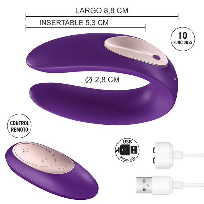 Partner Plus Remote Estimulador para parejas con control remoto 10 velocidades