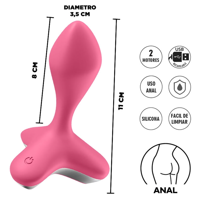 Game Changer dilatador anal con vibracion y carga USB