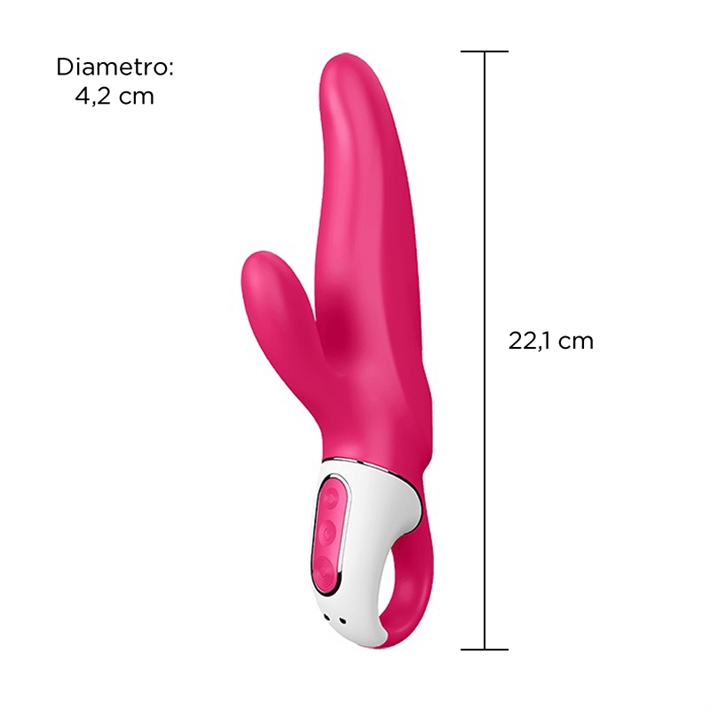 Mr. Rabbit vibrador estimulador con mango y carga USB