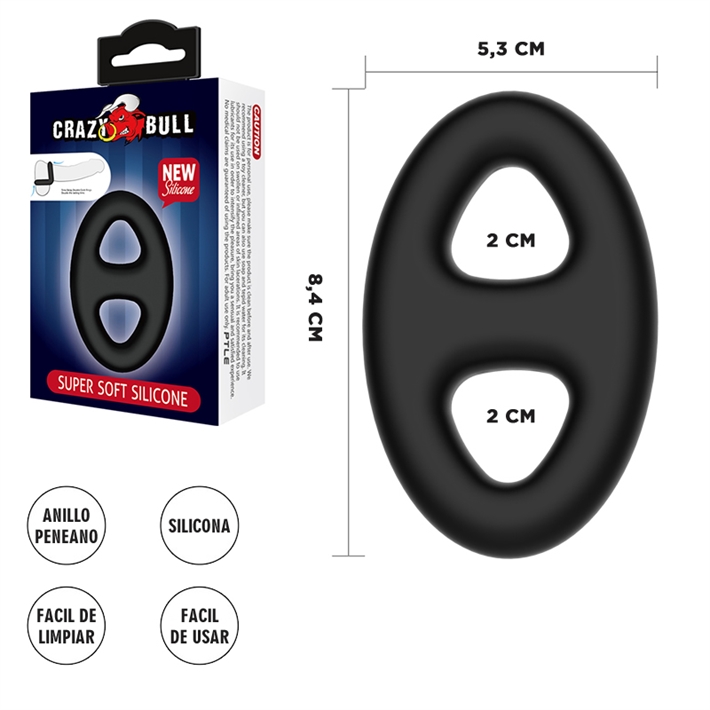 Anillo para retrasar la eyaculacion Crazy Bull